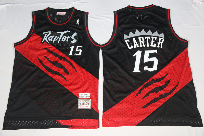 2017 NBA Toronto Raptors #15 Carter 2000-2001 Season throwback jersey
